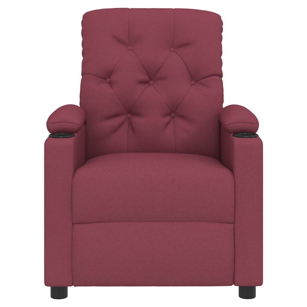 Poltrona Reclinabile in Rosso Vino