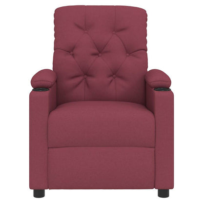 Poltrona Reclinabile in Rosso Vino
