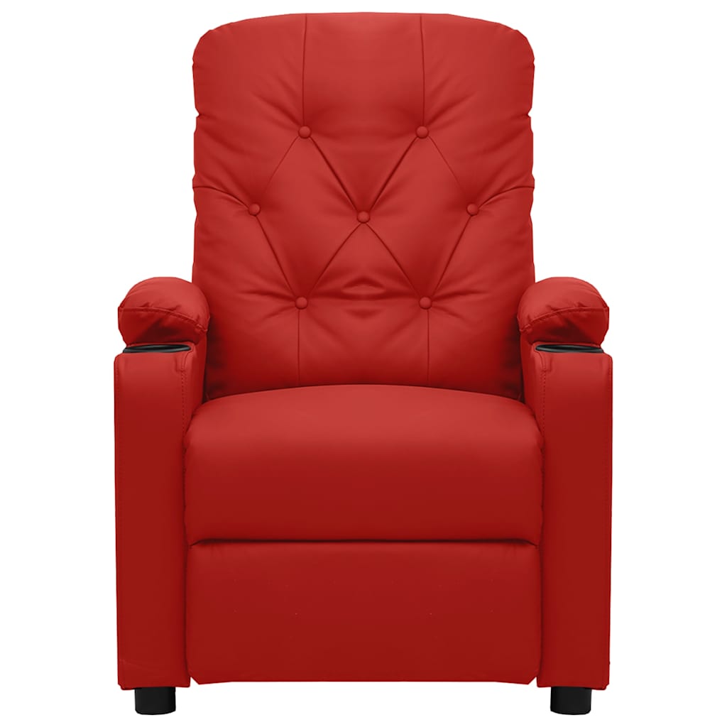 Poltrona Reclinabile in Rosso Vino