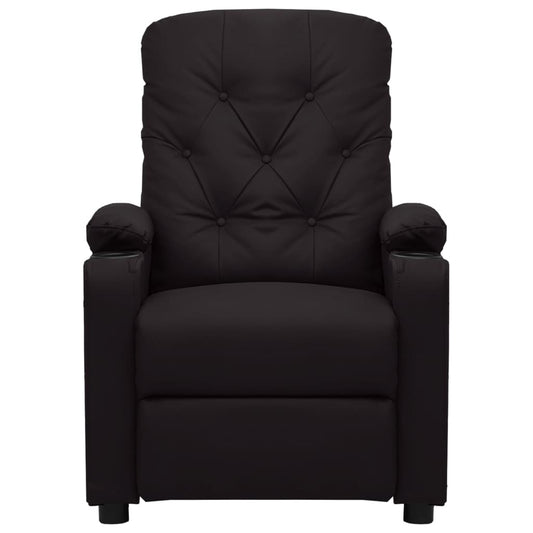 Poltrona Massaggiante Nera in Similpelle - homemem39