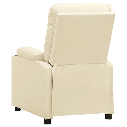 Poltrona Massaggiante Crema in Similpelle | homemem39
