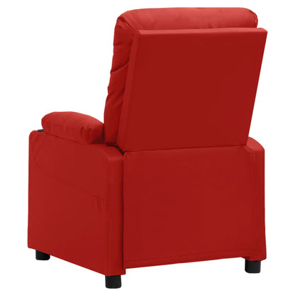 Poltrona Massaggiante Rosso Vino in Similpelle | homemem39