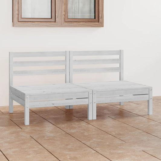 Divano da Giardino a 2 Posti in Massello di Pino Bianco | homemem39