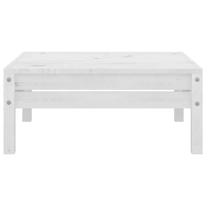 Set Divani da Giardino 5 pz Bianco in Legno Massello di Pino | homemem39