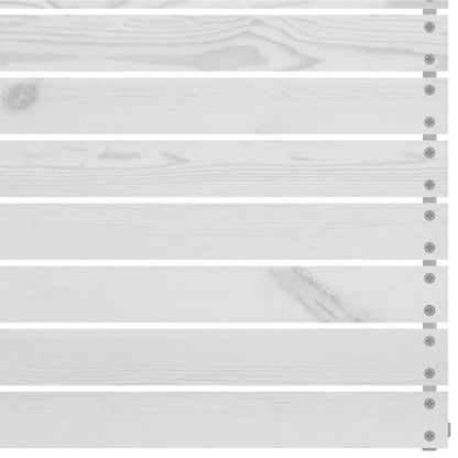 Set Divani da Giardino 8 pz Bianco in Legno Massello di Pino - homemem39