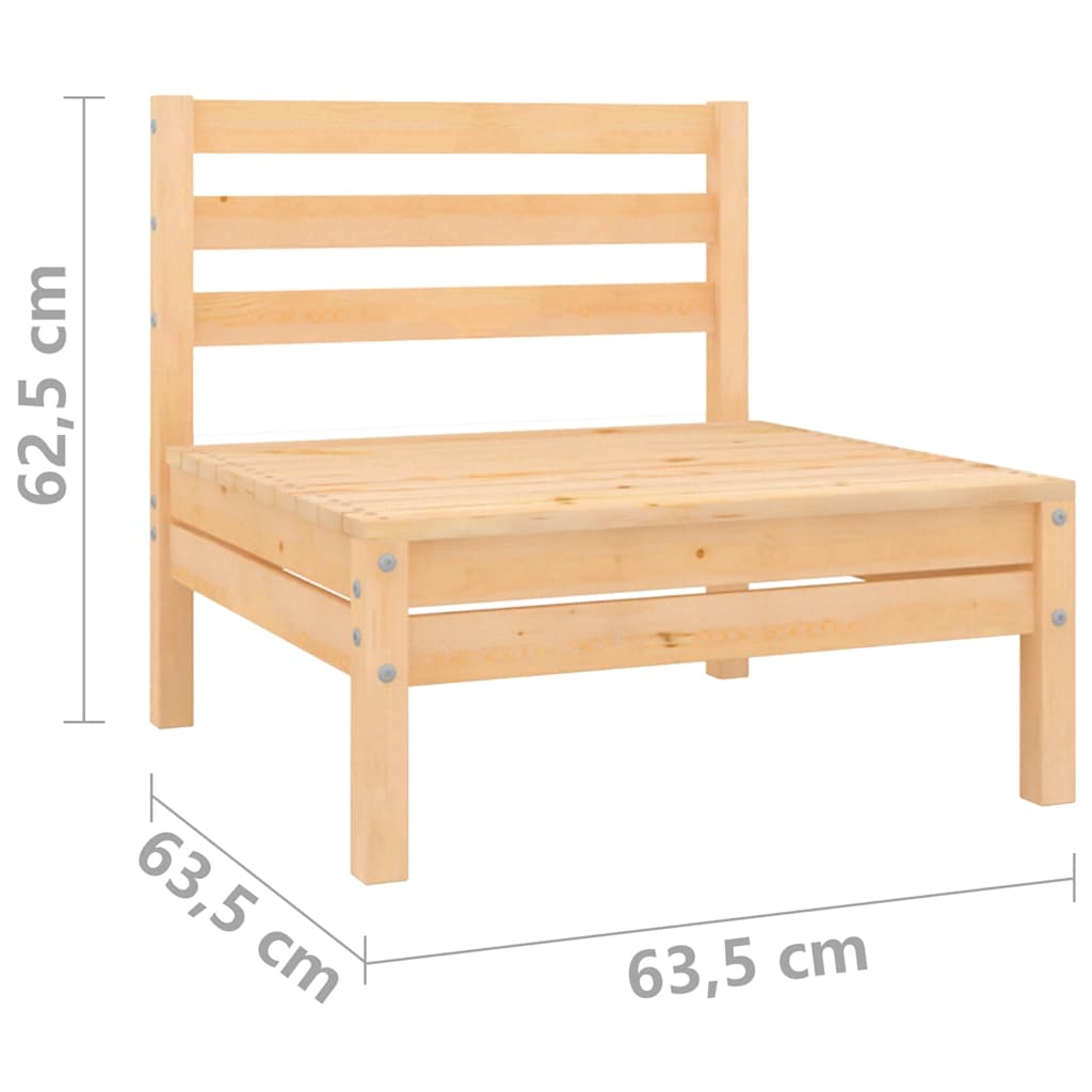 Set Divani da Giardino 4 pz in Legno Massello di Pino | homemem39