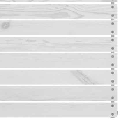 Set Divani da Giardino 4 pz Bianco in Legno Massello di Pino - homemem39