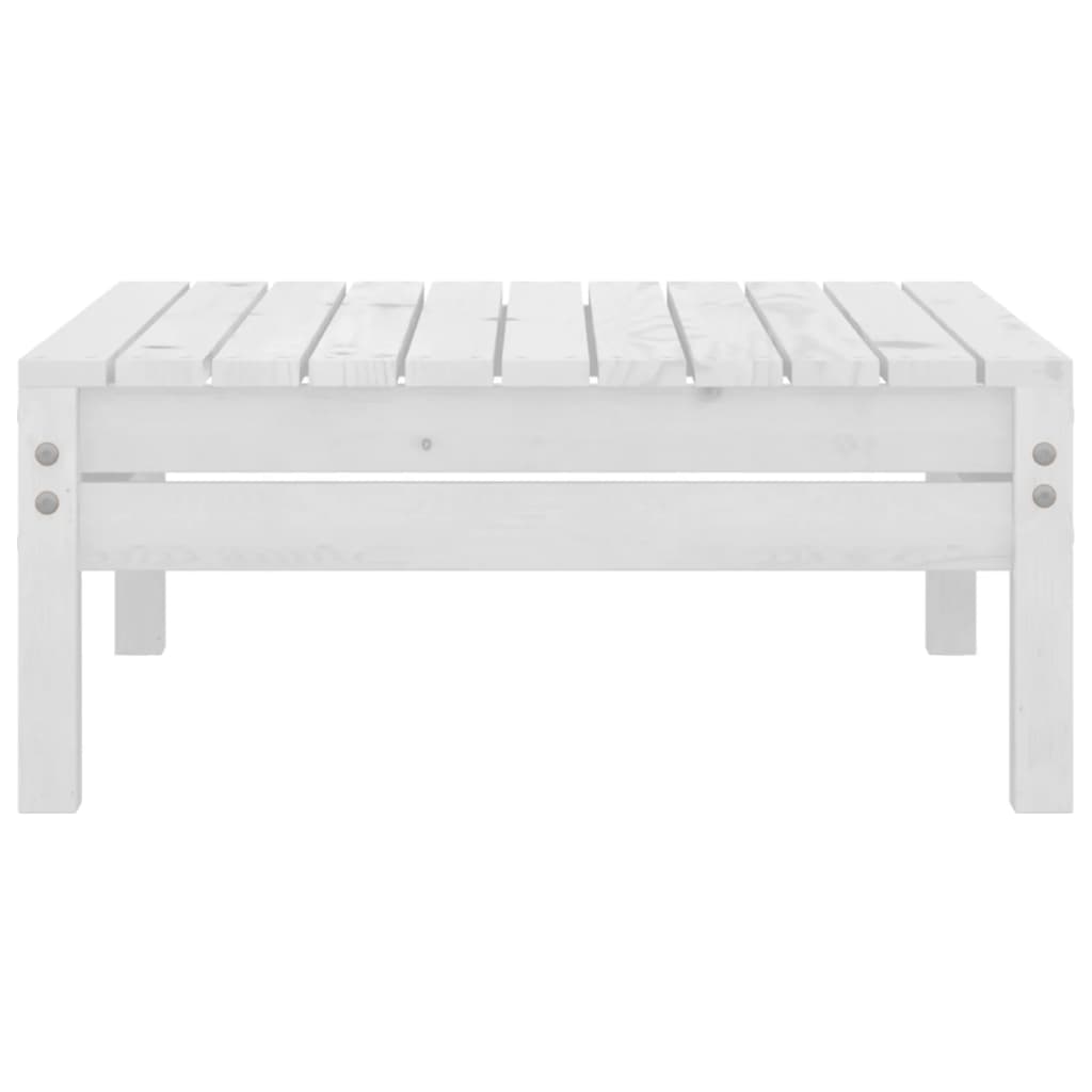 Set Divani da Giardino 5 pz Bianco in Legno Massello di Pino | homemem39