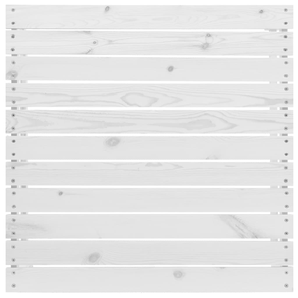 Set Divani da Giardino 5 pz Bianco in Legno Massello di Pino | homemem39