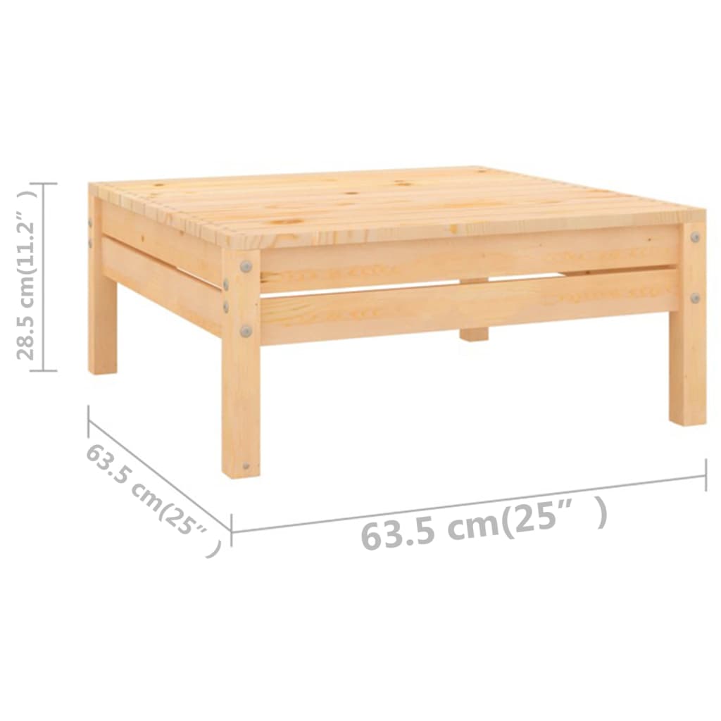 Set Salotto da Giardino 12 pz in Legno Massello di Pino | homemem39