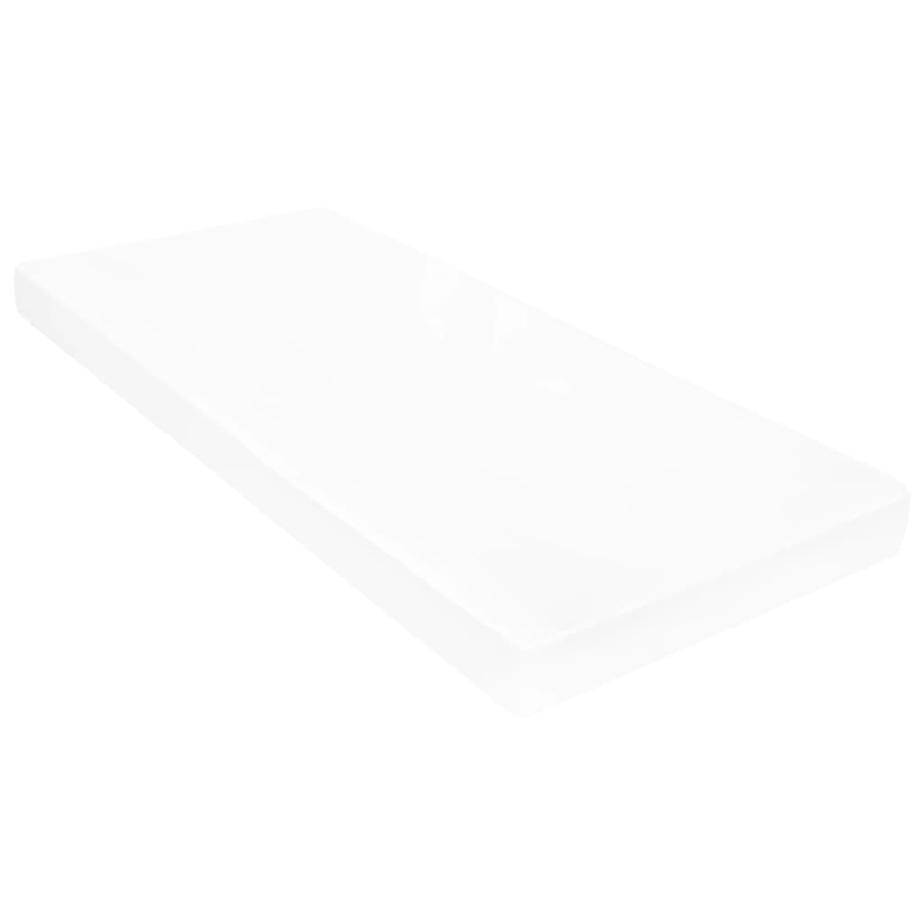 Divano Letto con Materasso 90x200 cm Bianco in Legno di Pino | homemem39