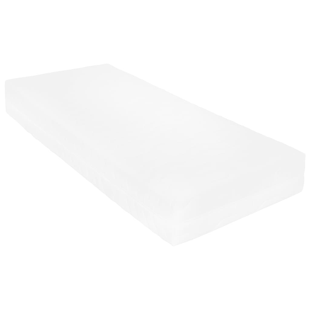 Divano Letto con Materasso 90x200 cm Bianco in Legno di Pino | homemem39