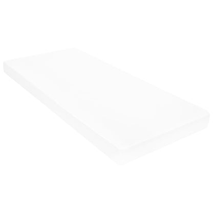 Divano Letto con Materasso 90x200 cm Bianco in Legno di Pino