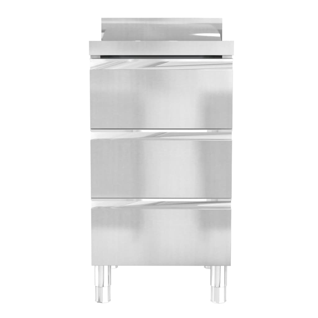 Mobili da cucina commerciali 3 pz in acciaio inox - homemem39