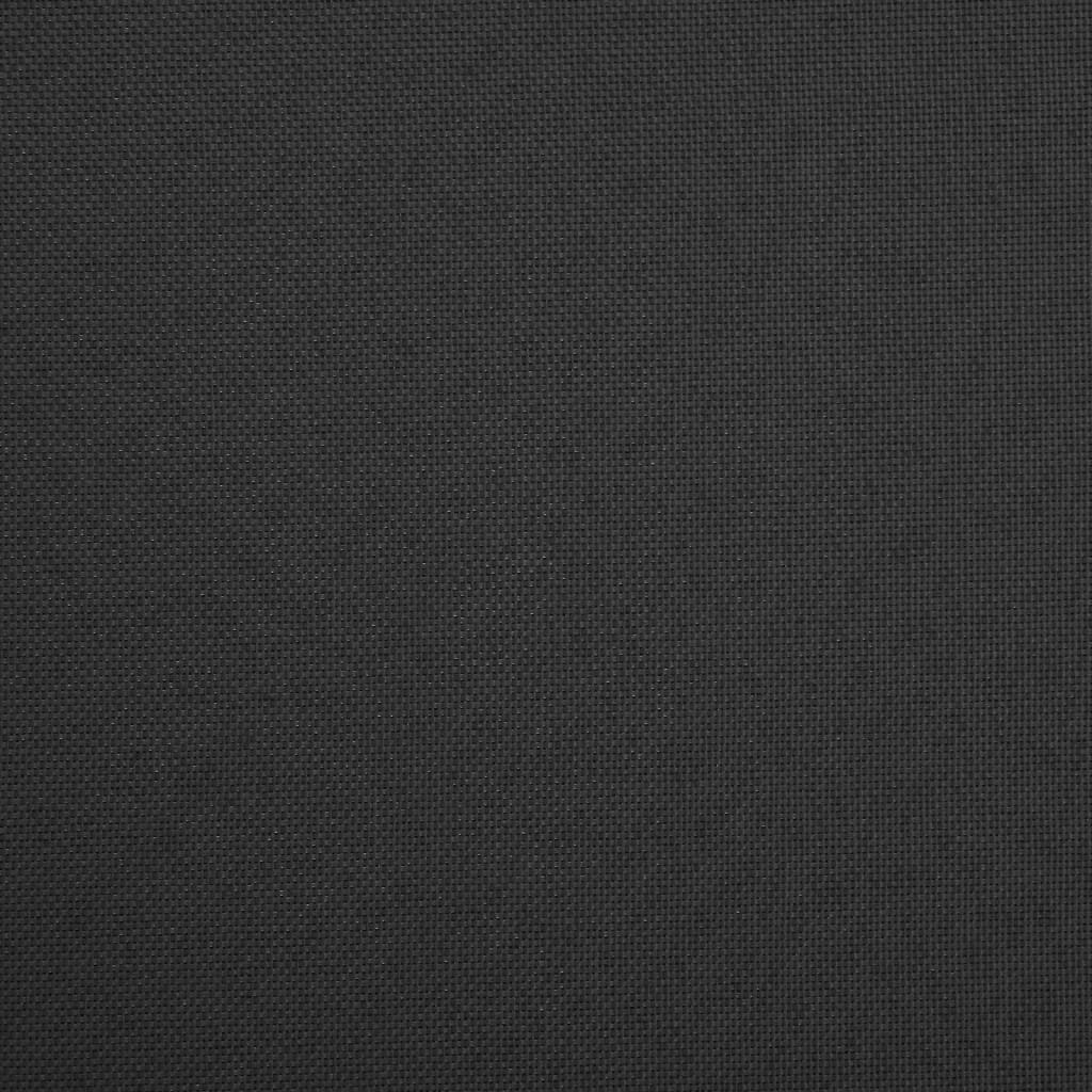 Sgabello con Contenitore Pieghevole Nero in Simil Lino - homemem39