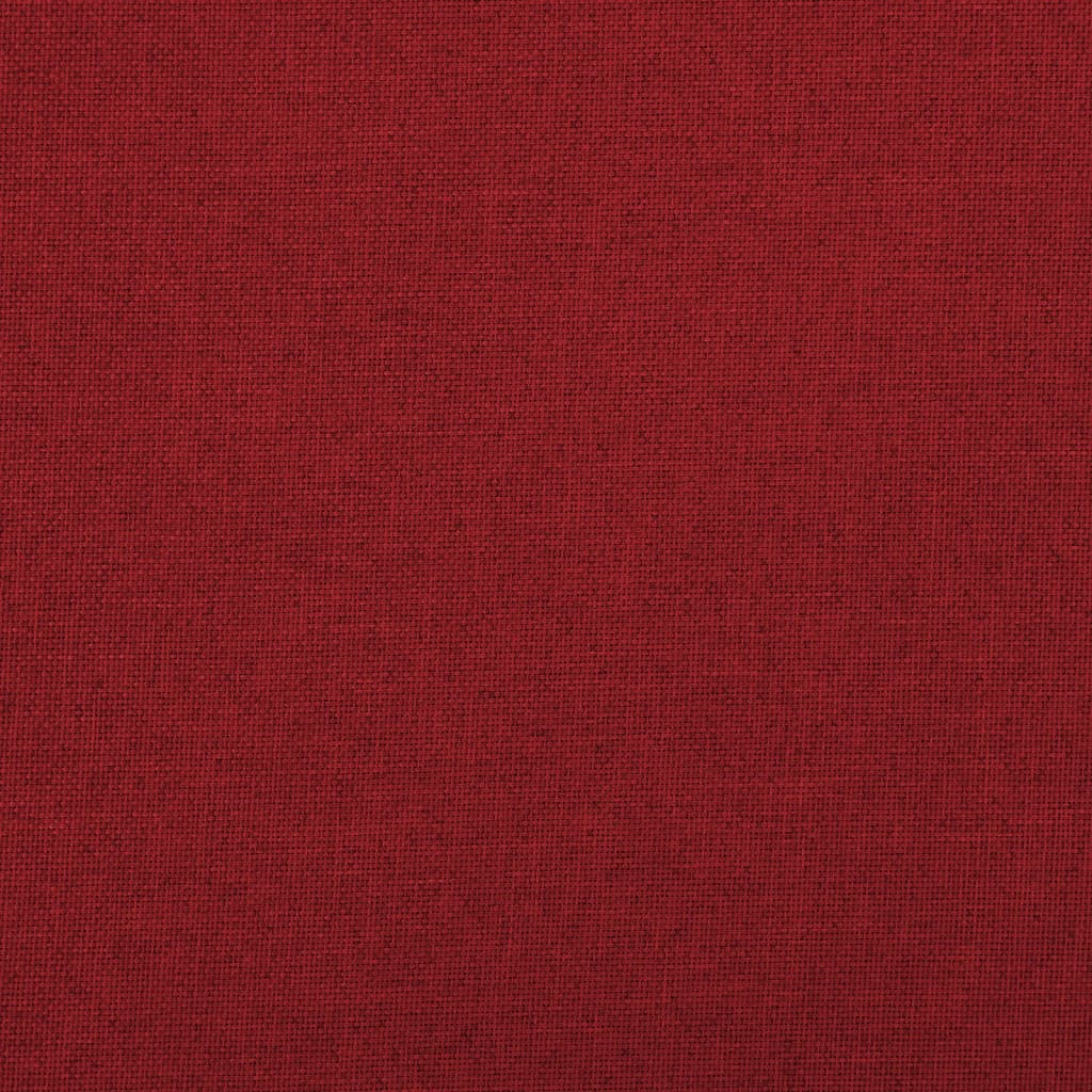 Cassapanca Pieghevole Rosso Vino 76x38x38 cm in Simil Lino | homemem39