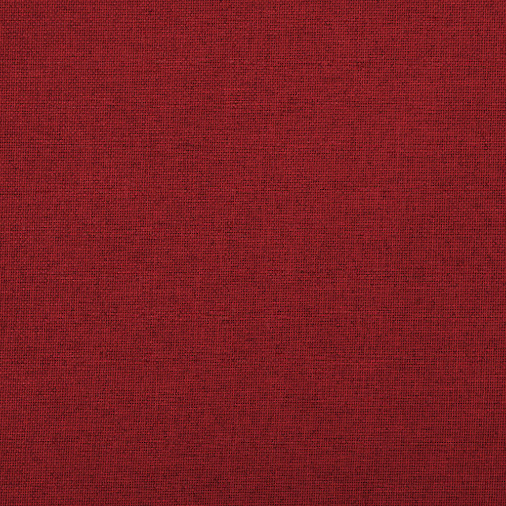 Cassapanca Pieghevole Rosso Vino 76x38x38 cm in Simil Lino