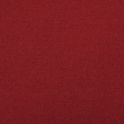 Cassapanca Pieghevole Rosso Vino 76x38x38 cm in Simil Lino
