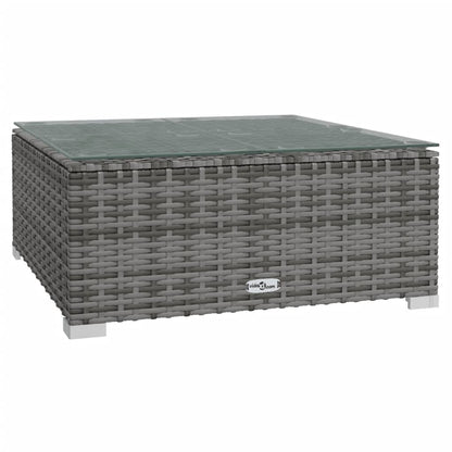 Set Divani da Giardino 3 pz con Cuscini in Polyrattan Grigio | homemem39