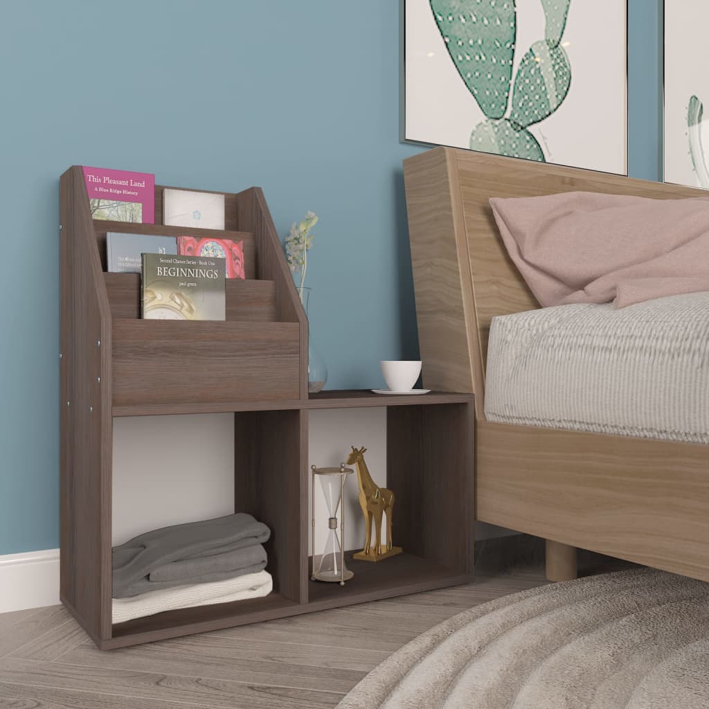 Portariviste Bimbi Grigio Rovere Sonoma 71x30x78,5 Multistrato