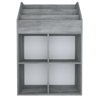 Portariviste Bambini Grigio Cemento 71x30x114 cm Multistrato - homemem39