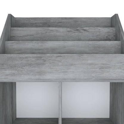 Portariviste Bambini Grigio Cemento 71x30x114 cm Multistrato - homemem39