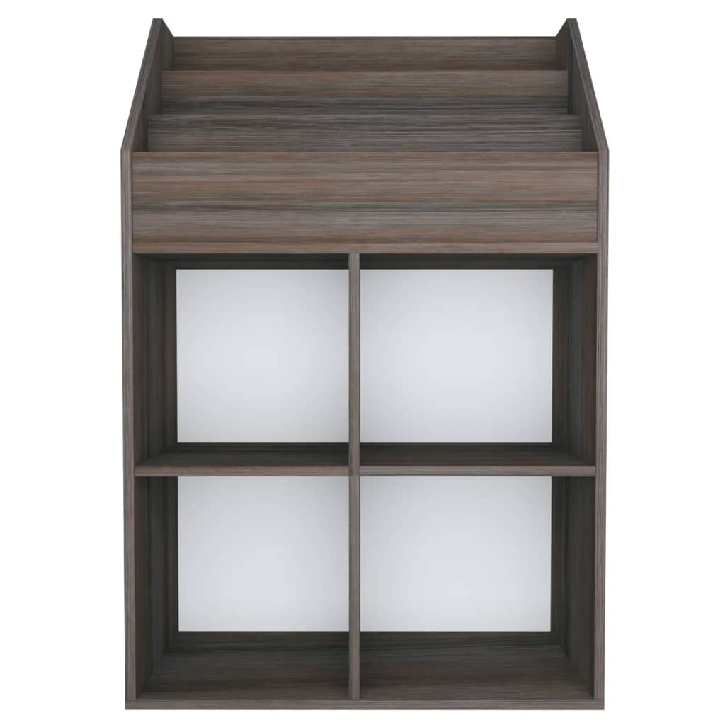 Portariviste Bambini Grigio Rovere Sonoma 71x30x114 Multistrato - homemem39