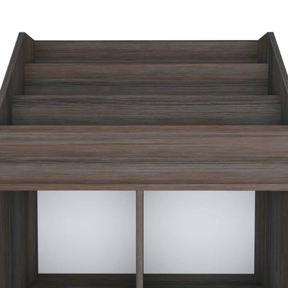 Portariviste Bambini Grigio Rovere Sonoma 71x30x114 Multistrato - homemem39