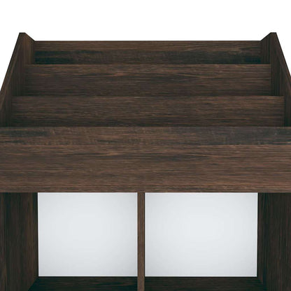 Portariviste per Bambini Rovere Fumo 71x30x114 cm Multistrato - homemem39