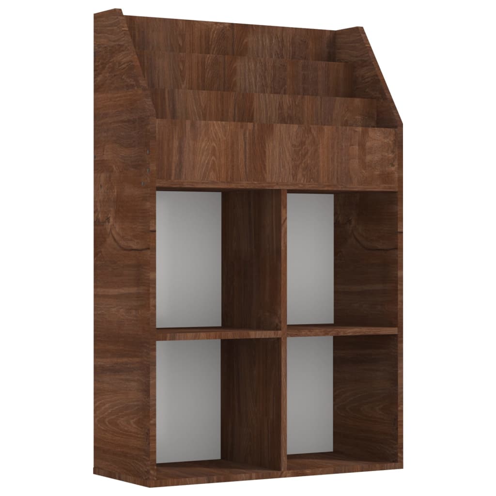 Portariviste per Bambini Rovere Marrone 71x30x114cm Legno - homemem39