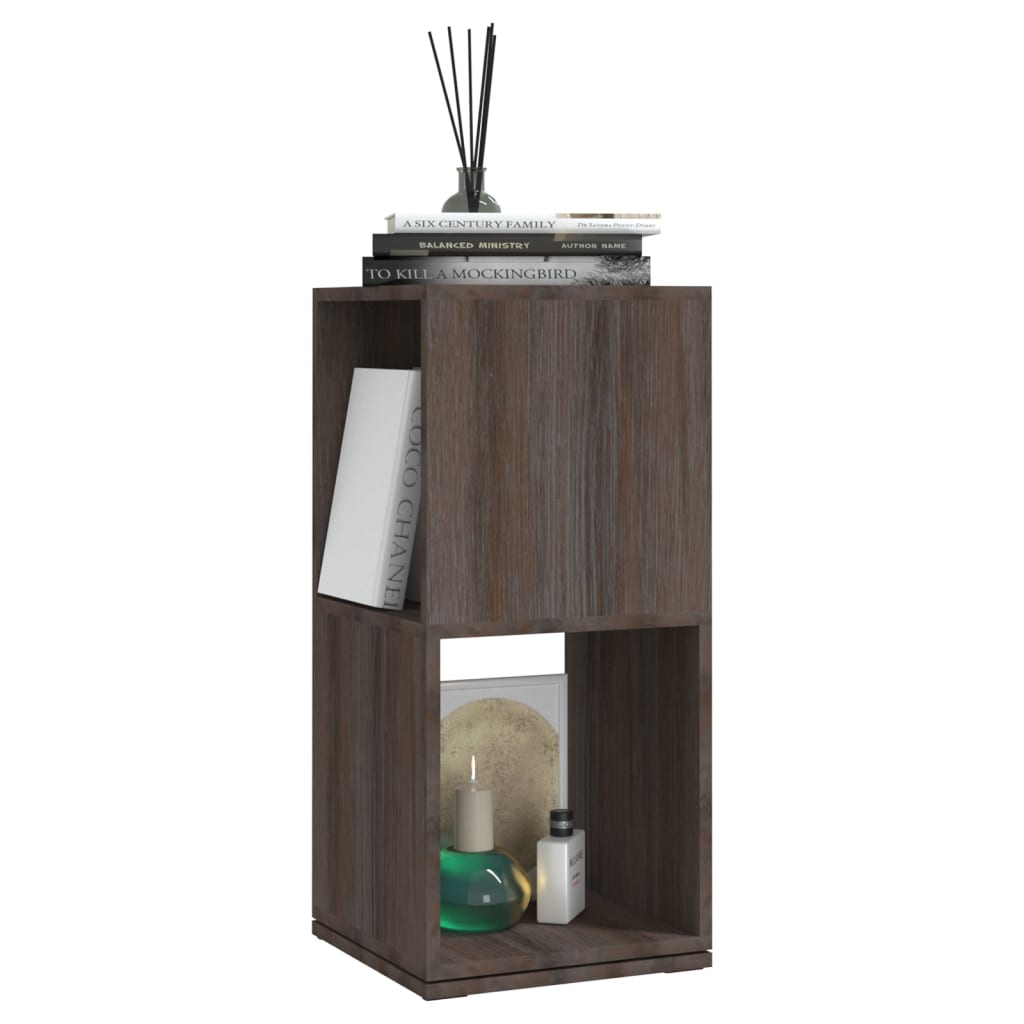 Armadietto Girevole Grigio Rovere 34,5x34,5x75,5cm Truciolato | homemem39