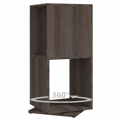 Armadietto Girevole Grigio Rovere 34,5x34,5x75,5cm Truciolato
