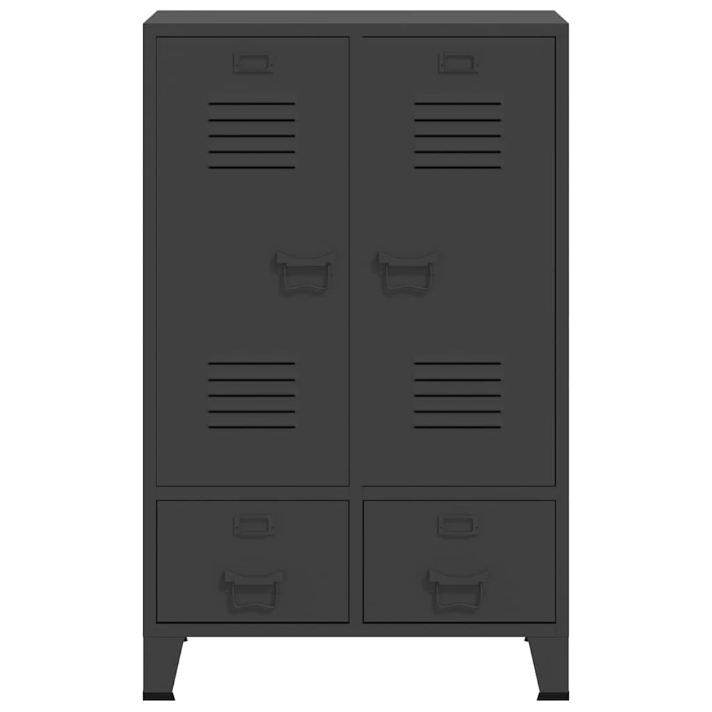 Armadio Industriale Antracite 67x35x107 cm in Acciaio