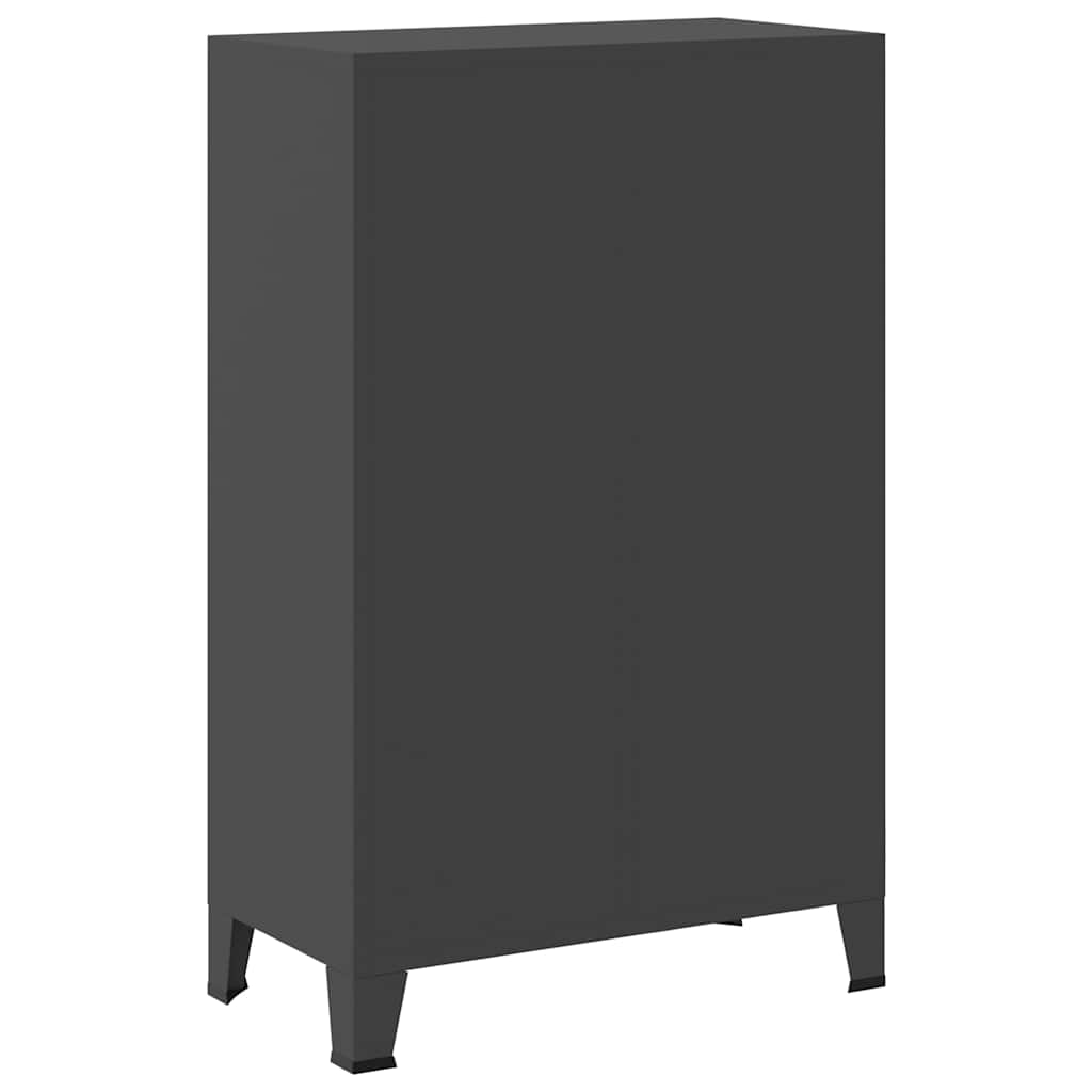 Armadio Industriale Antracite 67x35x107 cm in Acciaio