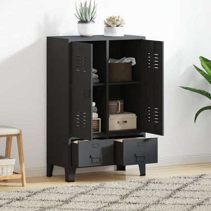 Armadio Industriale Antracite 67x35x107 cm in Acciaio