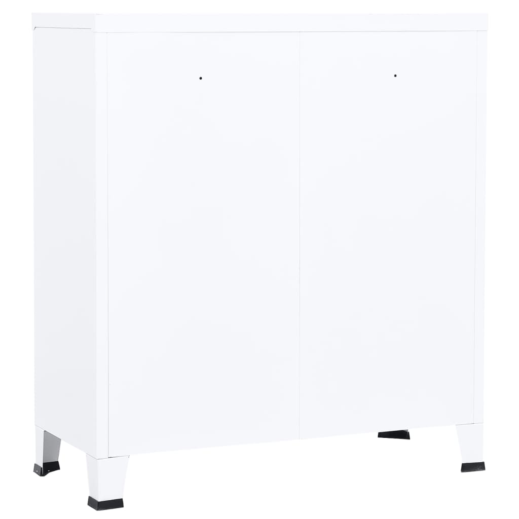 Armadio Classificatore Industriale Bianco 90x40x100 cm Acciaio