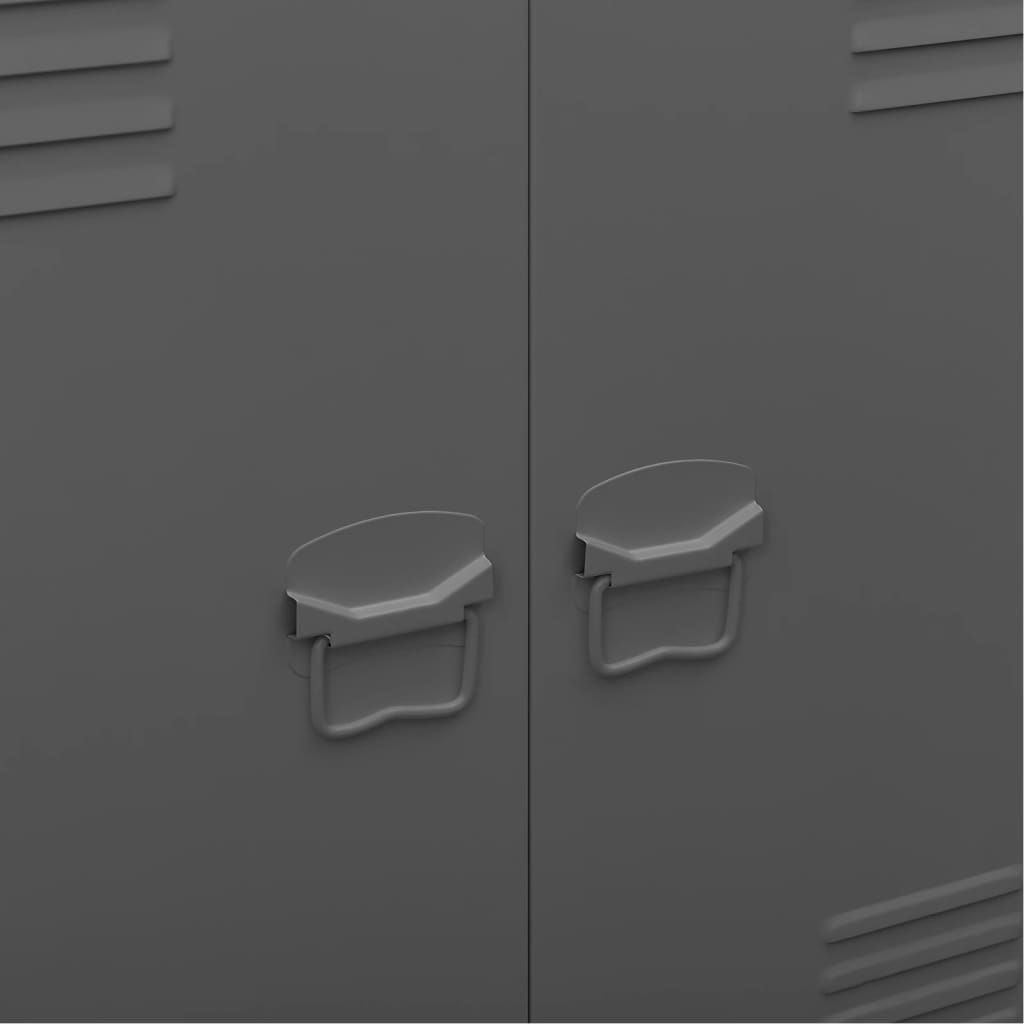 Classificatore Industriale Antracite 90x40x100 cm in Acciaio - homemem39