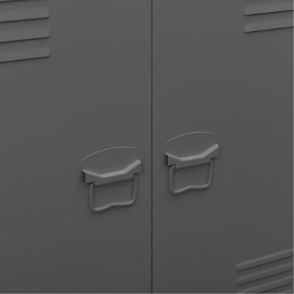 Classificatore Industriale Antracite 90x40x100 cm in Acciaio - homemem39