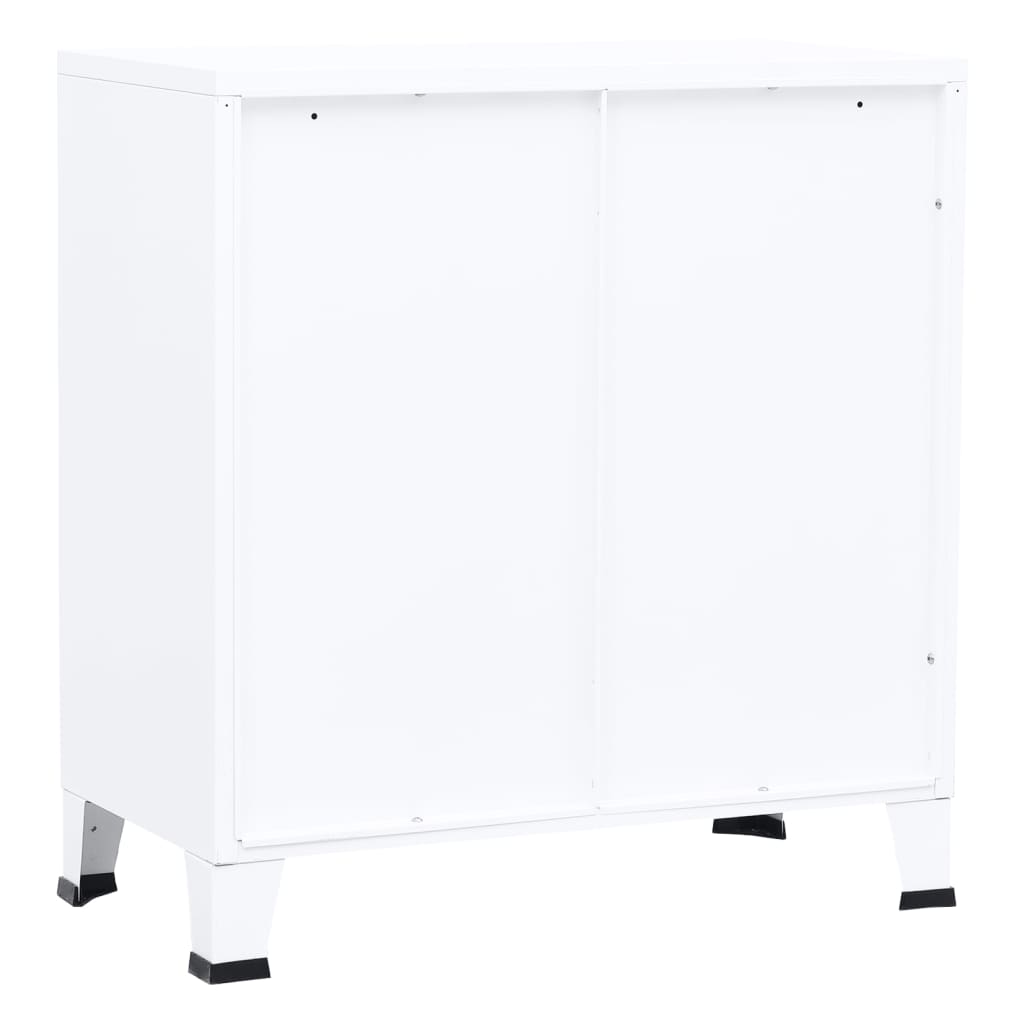 Armadio Classificatore Industriale Bianco 75x40x80 cm Acciaio