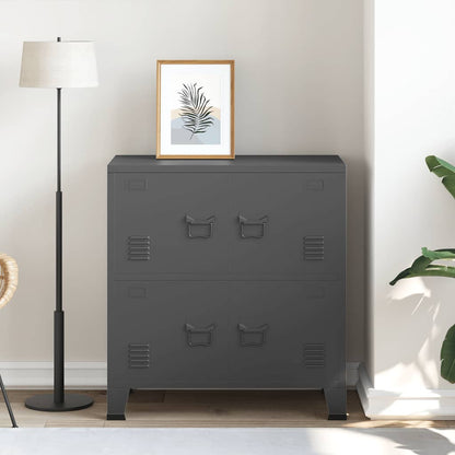 Classificatore Industriale Antracite 75x40x80 cm in Acciaio | homemem39