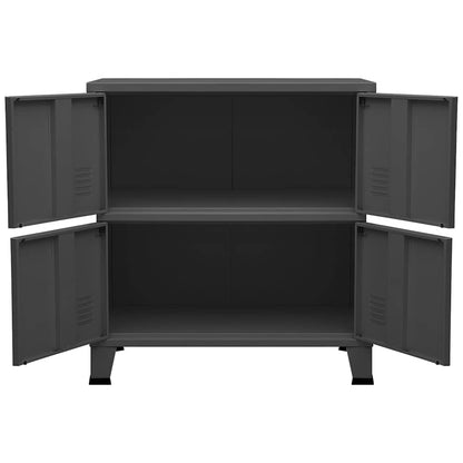 Classificatore Industriale Antracite 75x40x80 cm in Acciaio - homemem39