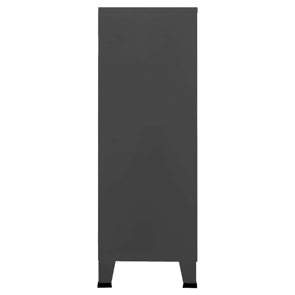 Classificatore Industriale Antracite 75x40x115 cm in Metallo - homemem39