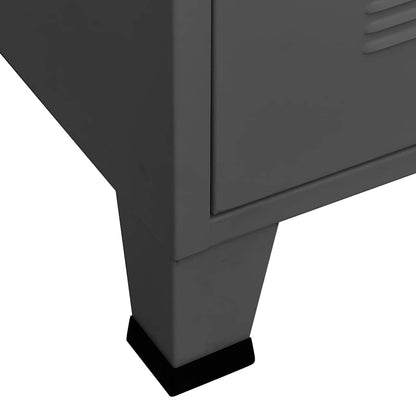 Classificatore Industriale Antracite 75x40x115 cm in Metallo | homemem39