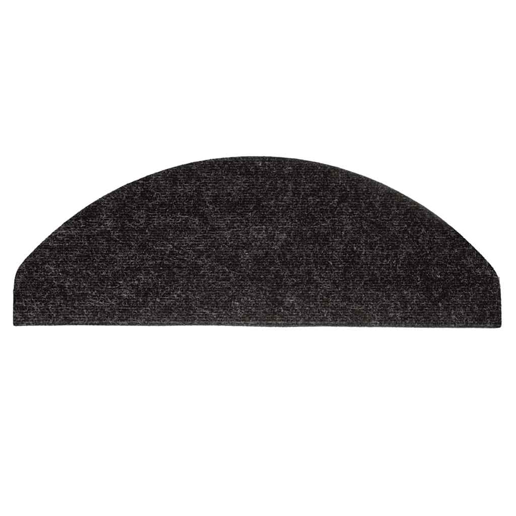 Tappeti Adesivi per Scale 15 pz 56x17x3 cm Nero - homemem39