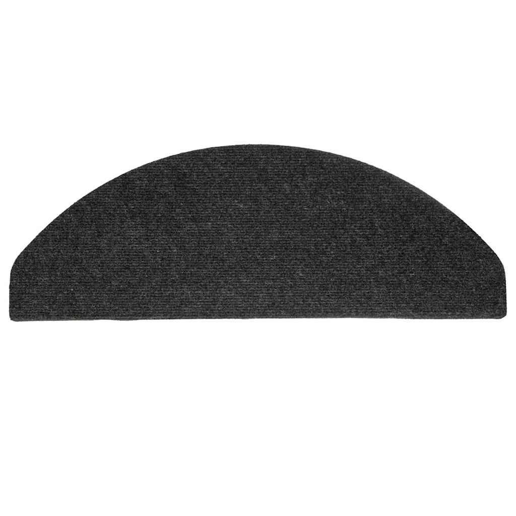 Tappetini Autoadesivi per Scale 15 pz 65x22,5x3,5 cm Neri - homemem39