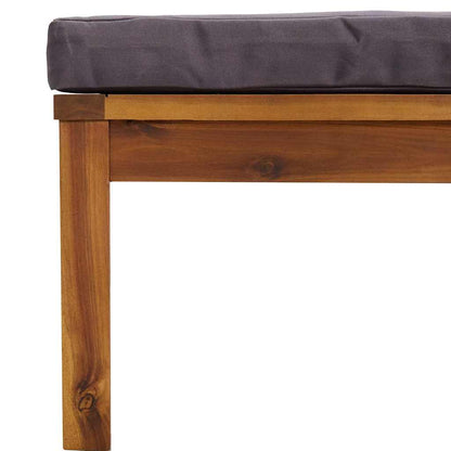 Set Divani da Giardino 3 pz con Cuscini in Massello di Acacia
