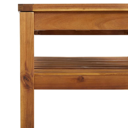 Set Divani da Giardino 7 pz con Cuscini Crema in Legno Acacia | homemem39