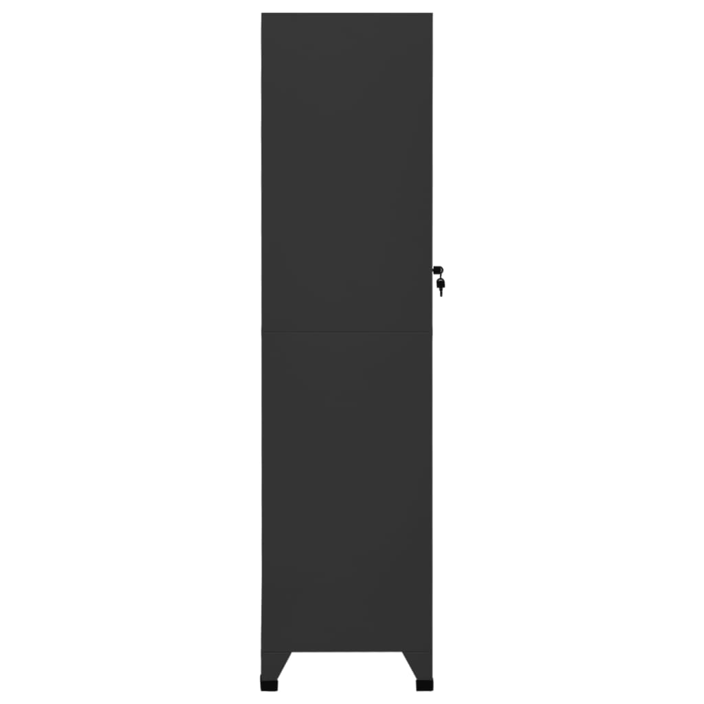 Armadietto con Serratura Antracite 38x45x180 cm in Acciaio | homemem39