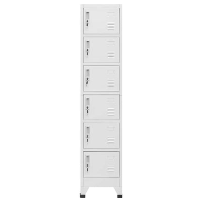 Armadietto con Serratura Grigio Chiaro 38x40x180 cm in Acciaio | homemem39
