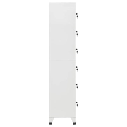 Armadietto con Serratura Grigio Chiaro 38x40x180 cm in Acciaio | homemem39